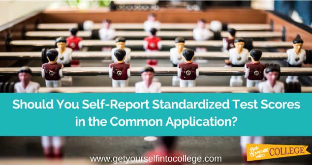 self report standardized test scores